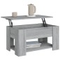 vidaXL Mesa de centro madera contrachapada gris Sonoma 79x49x41 cm vidaXL Mesa de centro madera contrachapada gris Sonoma 79x49x41 cm
