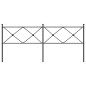vidaXL Cabecero de metal negro 200 cm