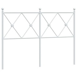 vidaXL Cabecero de metal blanco 120 cm