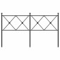 vidaXL Cabecero de metal negro 160 cm vidaXL Cabecero de metal negro 160 cm