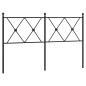 vidaXL Cabecero de metal negro 140 cm vidaXL Cabecero de metal negro 140 cm