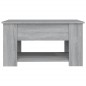 vidaXL Mesa de centro madera contrachapada gris Sonoma 79x49x41 cm vidaXL Mesa de centro madera contrachapada gris Sonoma 79x49x41 cm