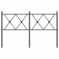 vidaXL Cabecero de metal negro 140 cm vidaXL Cabecero de metal negro 140 cm