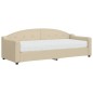 vidaXL Sofá cama con colchón tela crema 80x200 cm vidaXL Sofá cama con colchón tela crema 80x200 cm