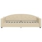 vidaXL Sofá cama con colchón tela crema 80x200 cm vidaXL Sofá cama con colchón tela crema 80x200 cm