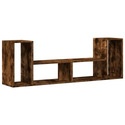 vidaXL Muebles de TV 2 uds madera ingeniería roble ahumado 75x30x50 cm