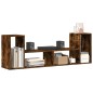 vidaXL Muebles de TV 2 uds madera ingeniería roble ahumado 75x30x50 cm vidaXL Muebles de TV 2 uds madera ingeniería roble ahumado 75x30x50 cm