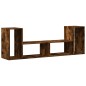 vidaXL Muebles de TV 2 uds madera ingeniería roble ahumado 75x30x50 cm vidaXL Muebles de TV 2 uds madera ingeniería roble ahumado 75x30x50 cm