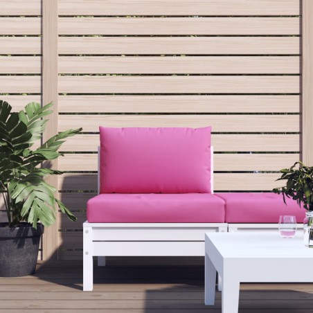 vidaXL Cojines para palés 2 unidades tela Oxford rosa