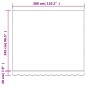 vidaXL Tela de repuesto de toldo rayas de colores 3x2,5 m vidaXL Tela de repuesto de toldo rayas de colores 3x2,5 m