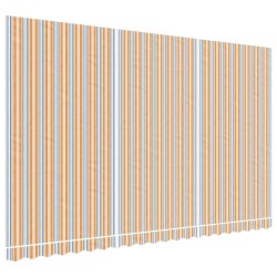 vidaXL Tela de repuesto de toldo rayas de colores 5x3 m