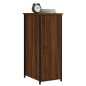 vidaXL Mesitas noche 2 uds madera ingeniería marrón roble 32x42x80 cm