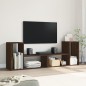 vidaXL Muebles de TV 2 uds madera ingeniería roble marrón 75x30x50 cm