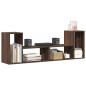vidaXL Muebles de TV 2 uds madera ingeniería roble marrón 75x30x50 cm