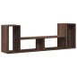 vidaXL Muebles de TV 2 uds madera ingeniería roble marrón 75x30x50 cm