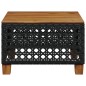 vidaXL Mesa de jardín ratán PE y madera acacia negro 55x55x36 cm vidaXL Mesa de jardín ratán PE y madera acacia negro 55x55x36 cm
