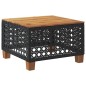 vidaXL Mesa de jardín ratán PE y madera acacia negro 55x55x36 cm vidaXL Mesa de jardín ratán PE y madera acacia negro 55x55x36 cm