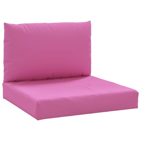 vidaXL Cojines para palés 2 unidades tela Oxford rosa