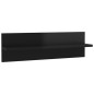vidaXL Estante de pared 2 uds contrachapado negro brillo 60x11,5x18 cm vidaXL Estante de pared 2 uds contrachapado negro brillo 60x11,5x18 cm
