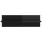 vidaXL Estante de pared 2 uds contrachapado negro brillo 60x11,5x18 cm vidaXL Estante de pared 2 uds contrachapado negro brillo 60x11,5x18 cm