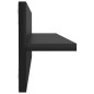 vidaXL Estante de pared 2 uds contrachapado negro brillo 60x11,5x18 cm vidaXL Estante de pared 2 uds contrachapado negro brillo 60x11,5x18 cm