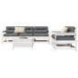 vidaXL Juego de sofás de jardín 6 piezas madera maciza pino blanco vidaXL Juego de sofás de jardín 6 piezas madera maciza pino blanco