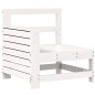vidaXL Juego de sofás de jardín 10 pzas madera maciza de pino blanco vidaXL Juego de sofás de jardín 10 pzas madera maciza de pino blanco