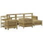 vidaXL Juego de sofás de jardín 7 pzas madera de pino impregnada vidaXL Juego de sofás de jardín 7 pzas madera de pino impregnada