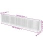 vidaXL Arriate de gaviones de acero 540x50x100 cm vidaXL Arriate de gaviones de acero 540x50x100 cm