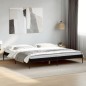 vidaXL Estructura de cama madera de ingeniería y metal negro 180x200cm