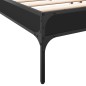 vidaXL Estructura de cama madera de ingeniería y metal negro 180x200cm