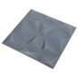vidaXL Paneles de pared 3D 24 unidades 50x50 cm gris diamante 6 m² vidaXL Paneles de pared 3D 24 unidades 50x50 cm gris diamante 6 m²