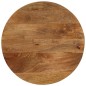 vidaXL Tablero de mesa redondo madera maciza de mango Ø 50x2,5 cm