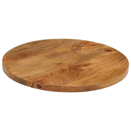 vidaXL Tablero de mesa redondo madera maciza de mango Ø 50x2,5 cm