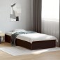 vidaXL Estructura de cama madera ingeniería y metal negro 100x200 cm vidaXL Estructura de cama madera ingeniería y metal negro 100x200 cm