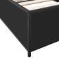 vidaXL Estructura de cama madera ingeniería y metal negro 100x200 cm vidaXL Estructura de cama madera ingeniería y metal negro 100x200 cm