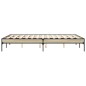 vidaXL Estructura cama madera ingeniería metal roble Sonoma 120x200 cm