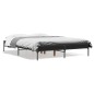 vidaXL Estructura de cama madera de ingeniería y metal negro 140x190cm vidaXL Estructura de cama madera de ingeniería y metal negro 140x190cm