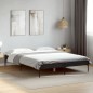 vidaXL Estructura de cama madera de ingeniería y metal negro 140x190cm vidaXL Estructura de cama madera de ingeniería y metal negro 140x190cm