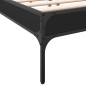 vidaXL Estructura de cama madera de ingeniería y metal negro 140x190cm vidaXL Estructura de cama madera de ingeniería y metal negro 140x190cm