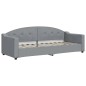 vidaXL Sofá cama con colchón tela gris claro 80x200 cm vidaXL Sofá cama con colchón tela gris claro 80x200 cm
