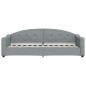 vidaXL Sofá cama con colchón tela gris claro 80x200 cm vidaXL Sofá cama con colchón tela gris claro 80x200 cm