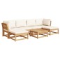 vidaXL Juego de muebles jardín 7 pzas con cojines madera maciza acacia vidaXL Juego de muebles jardín 7 pzas con cojines madera maciza acacia