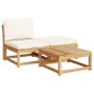 vidaXL Juego de muebles jardín 7 pzas con cojines madera maciza acacia vidaXL Juego de muebles jardín 7 pzas con cojines madera maciza acacia