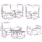 vidaXL Juego de muebles jardín 7 pzas con cojines madera maciza acacia vidaXL Juego de muebles jardín 7 pzas con cojines madera maciza acacia