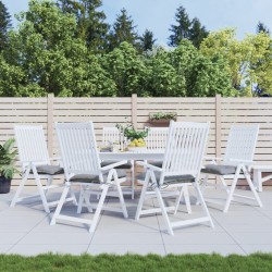 vidaXL Cojines de silla de jardín 6 uds tela Oxford gris 40x40x7 cm
