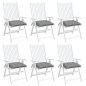 vidaXL Cojines de silla de jardín 6 uds tela Oxford gris 40x40x7 cm vidaXL Cojines de silla de jardín 6 uds tela Oxford gris 40x40x7 cm