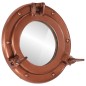 vidaXL Espejo de ojo de buey de pared aluminio y vidrio Ø23 cm vidaXL Espejo de ojo de buey de pared aluminio y vidrio Ø23 cm