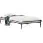vidaXL Estructura cama madera ingeniería metal gris Sonoma 90x200 cm vidaXL Estructura cama madera ingeniería metal gris Sonoma 90x200 cm