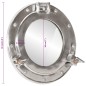 vidaXL Espejo de ojo de buey de pared aluminio y vidrio Ø30 cm vidaXL Espejo de ojo de buey de pared aluminio y vidrio Ø30 cm